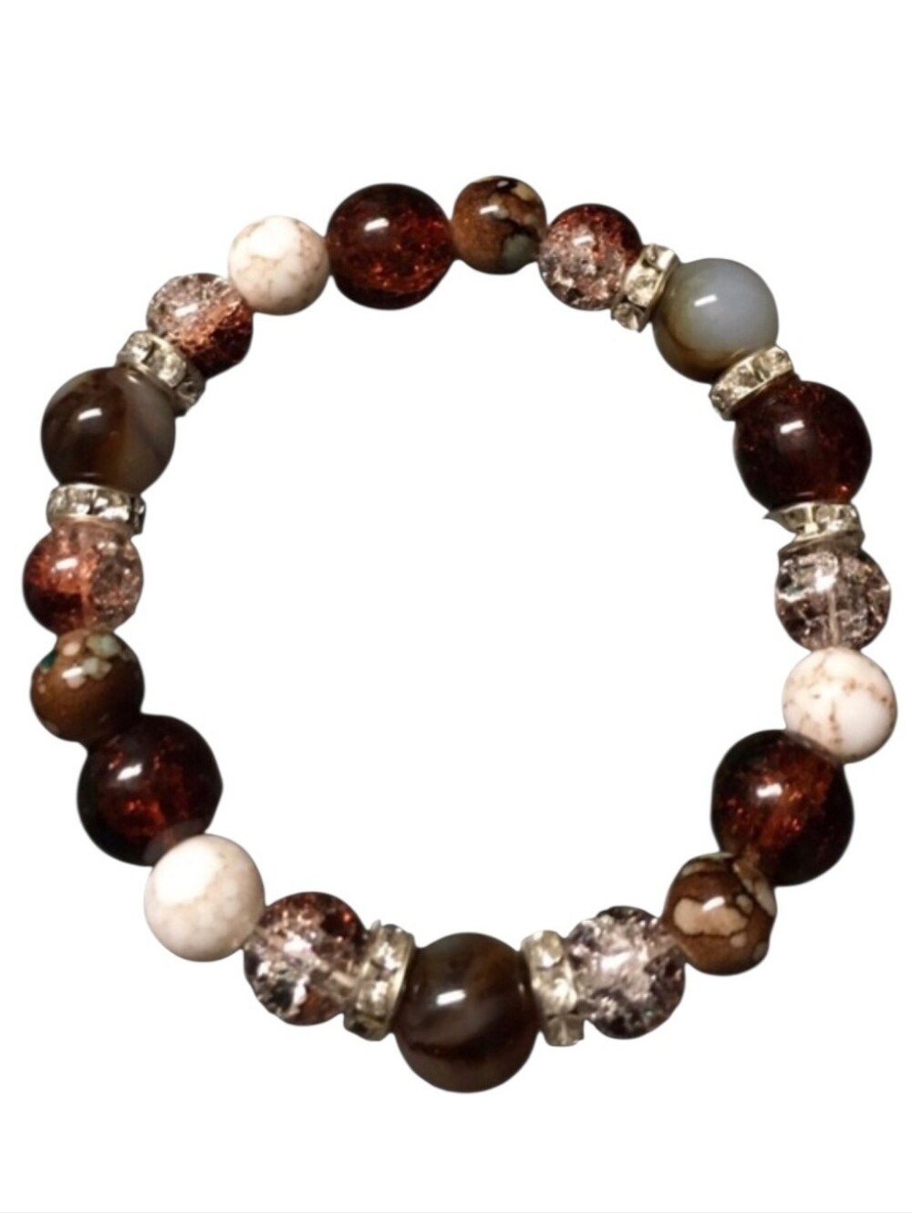 Chocolate Brown Beaded Bracelet 🍫